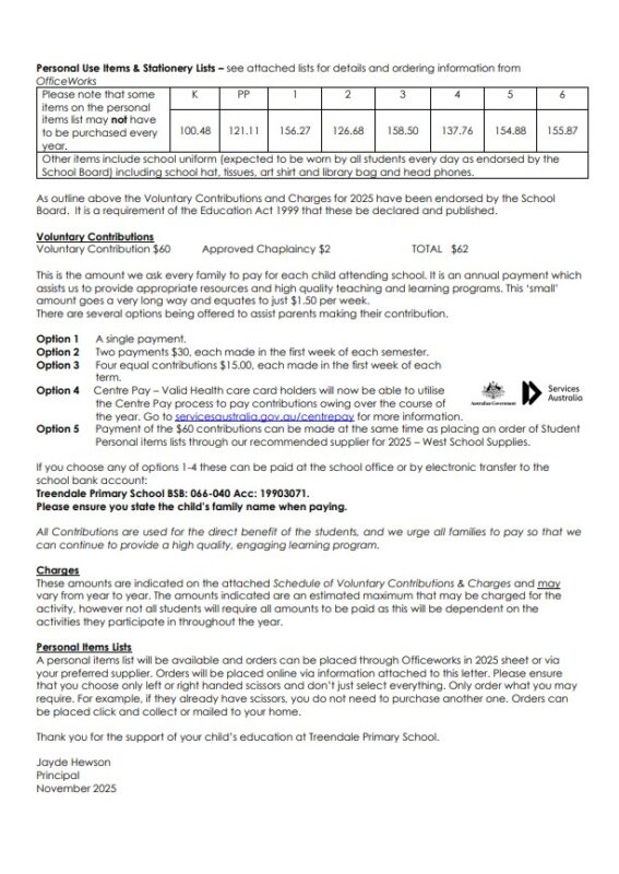 Student Requirements / Booklists 2